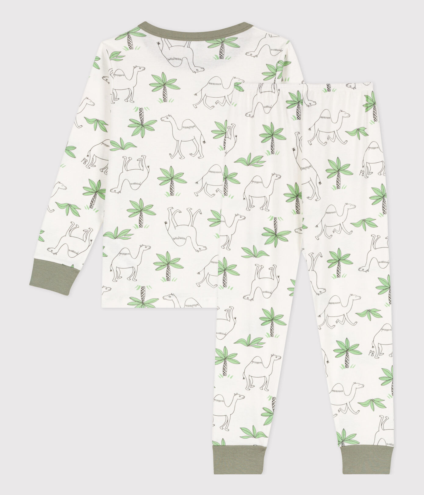 Pyjama dromadaires en coton petite fille/petit garçon