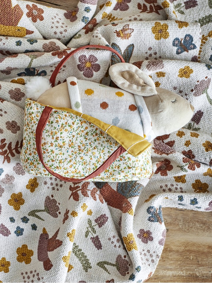 Bloomingville MINI - Villja Bamse, Hvid, Bomuld - (82062192)