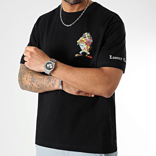 Tee Shirt Oversize Large Sleeves Taz Graff Noir