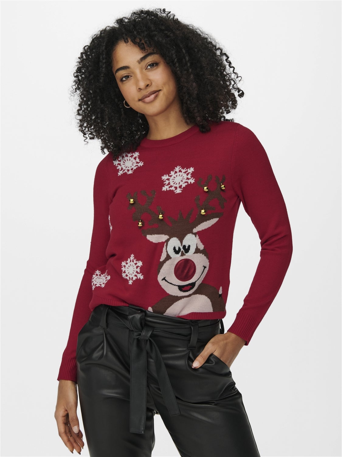 ONLXMAS Strickpullover High Risk Red