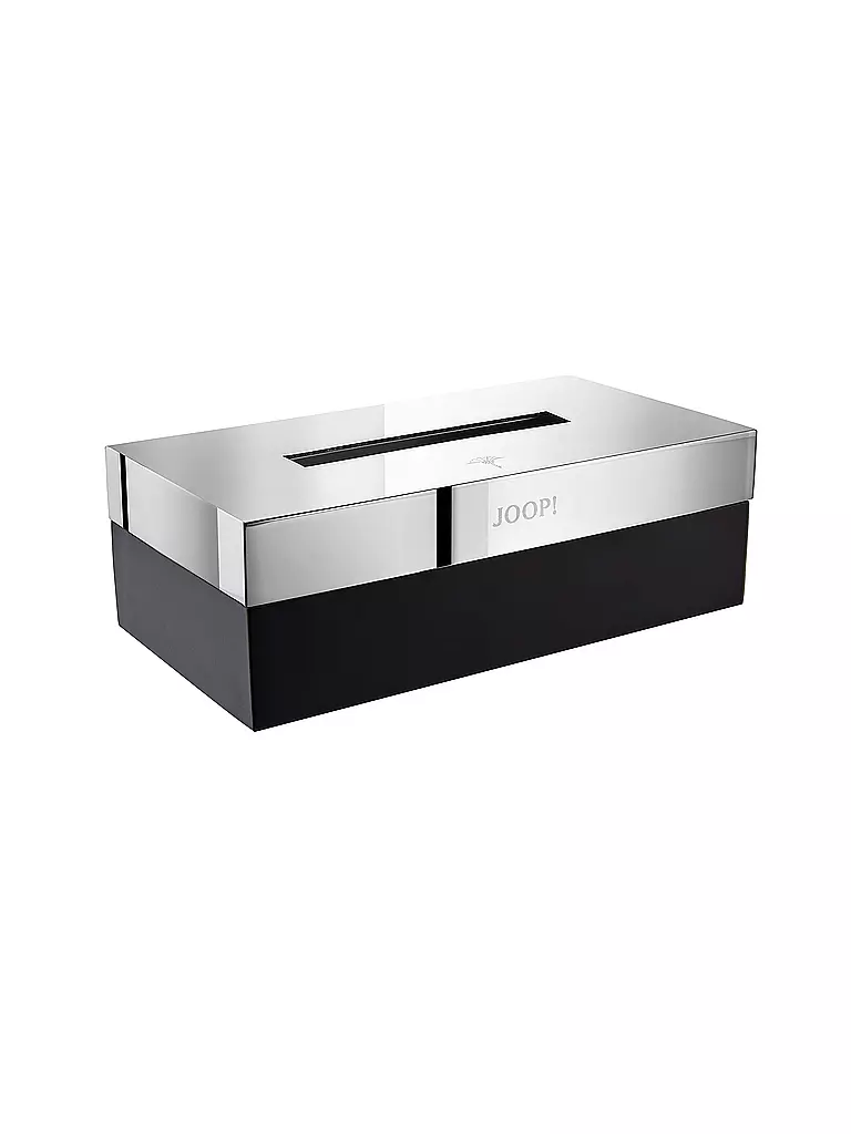 JOOP Kleenexbox Chromeline Black 23x12cm schwarz