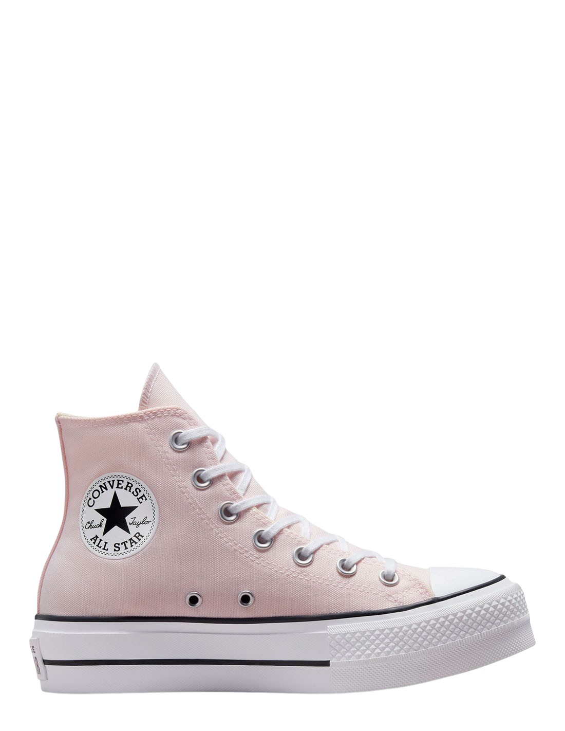 converse Sneakers compensées montantes femme ctas lift hi rose pale