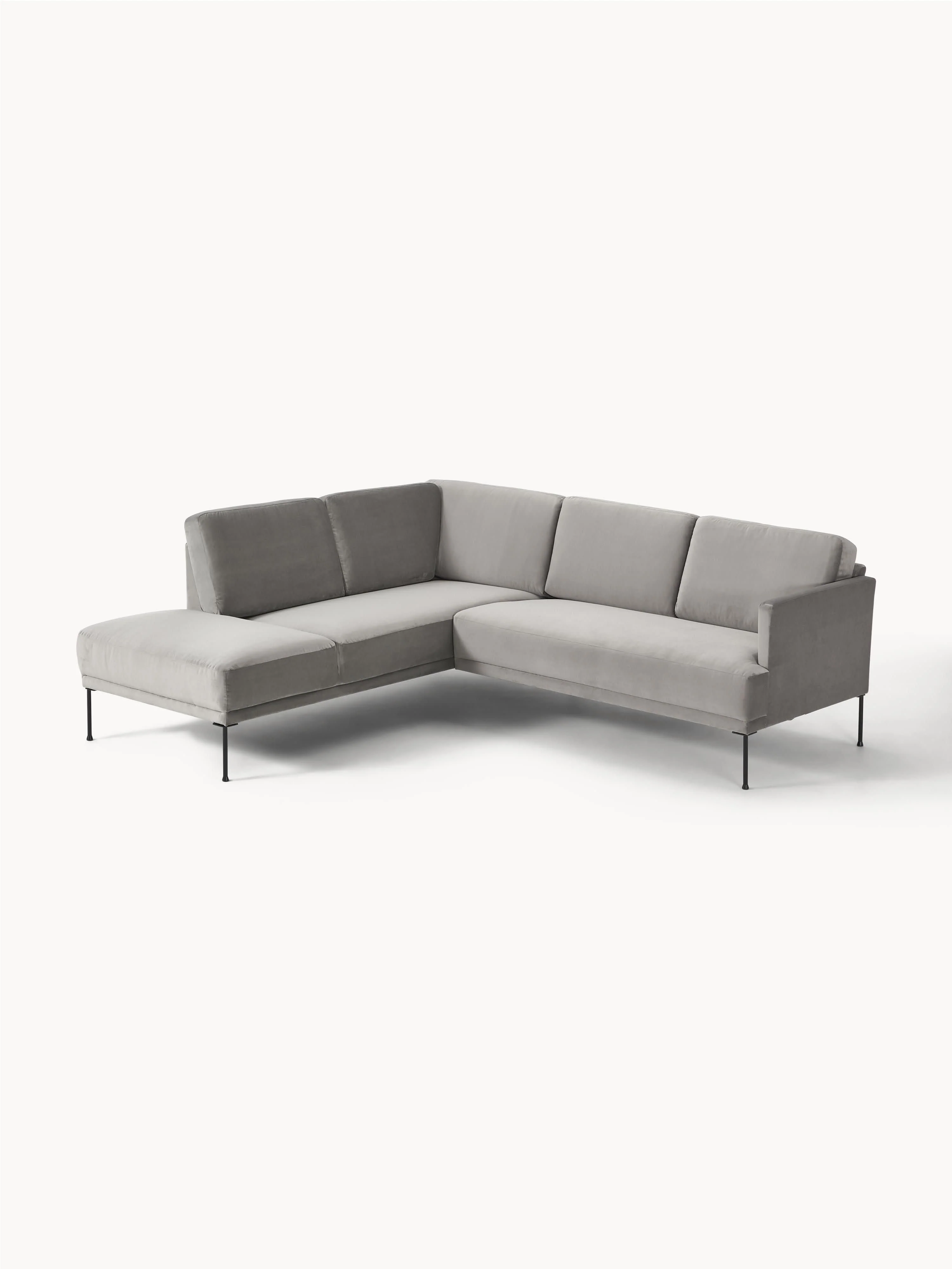 Fluwelen hoekbank Fluente