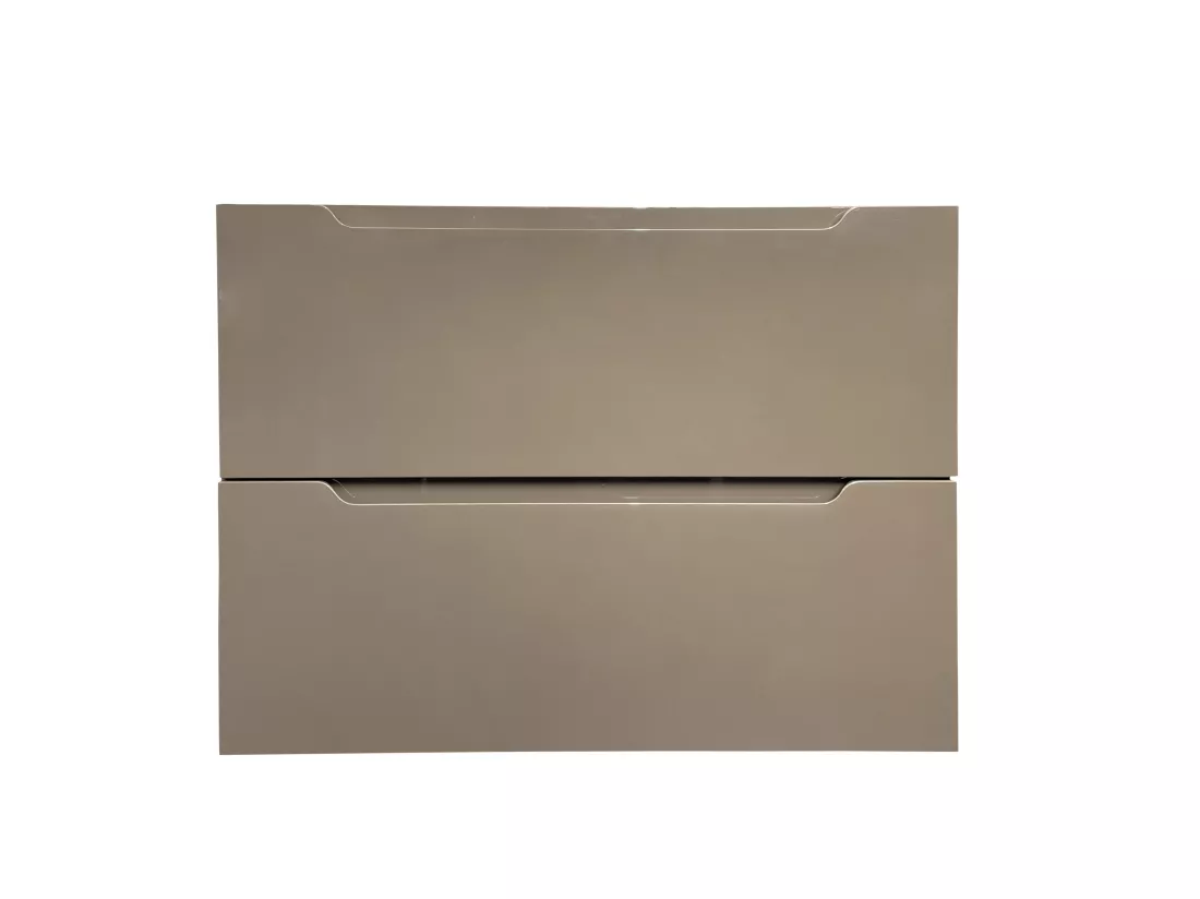 Meuble sous vasque suspendu - Taupe - 80 cm - STEFANIE