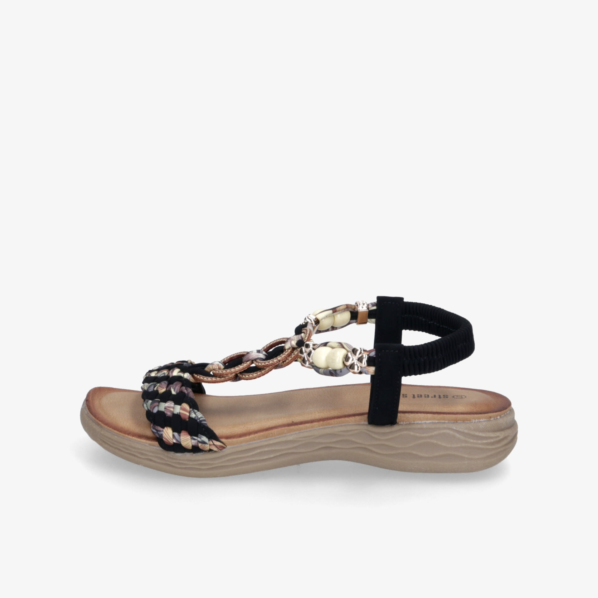street shoes Damen Riemchensandalen schwarz