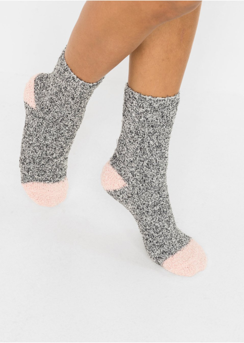 Lot de 4 paires de chaussettes douillettes avec nœud en satin