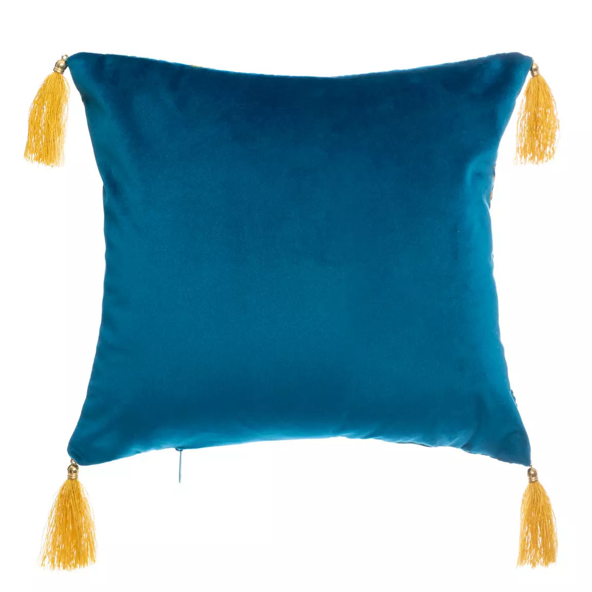 Coussin carré (40 x 40 cm) Glitter Bleu canard