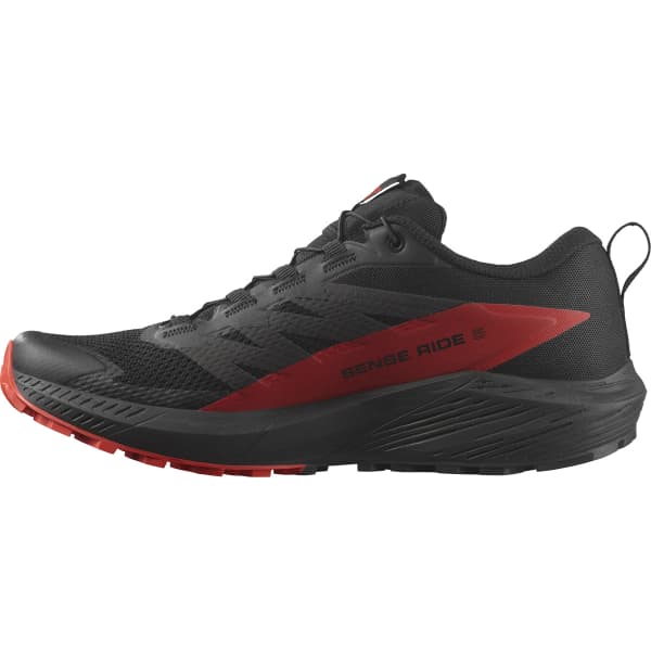 Chaussure trail SALOMON SENSE RIDE 5 BLACK/FIERY RED/BLACK