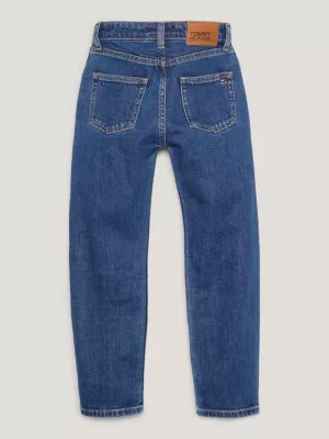 Calça jeans reta de arquivo