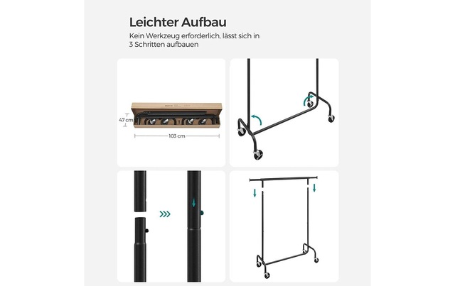 SONGMICS Kleiderständer »160 cm«