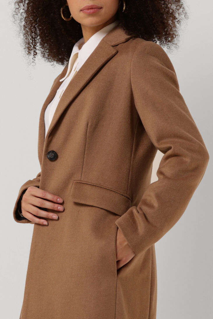 BEAUMONT camel beaumont mantel long blazer coat
