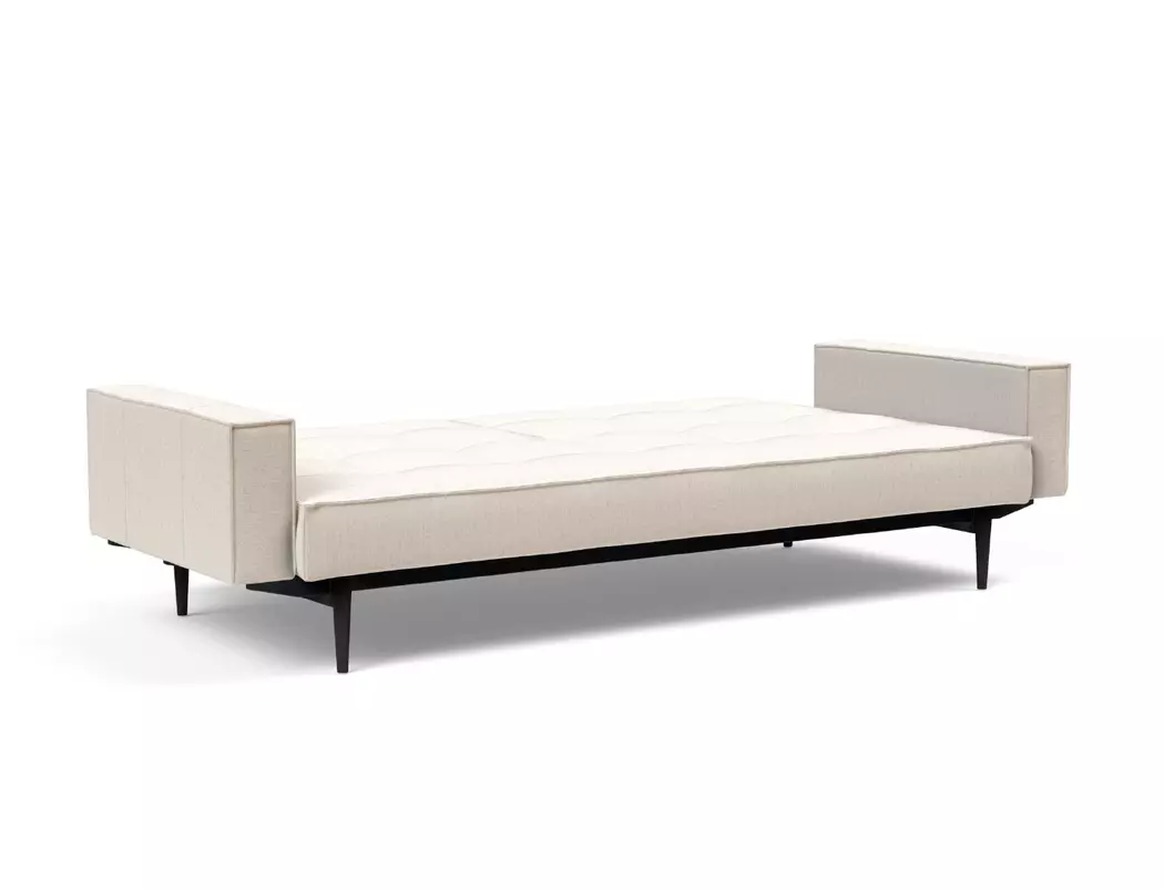 Schlafsofa mit Armlehnen Splitback Styletto schwarz