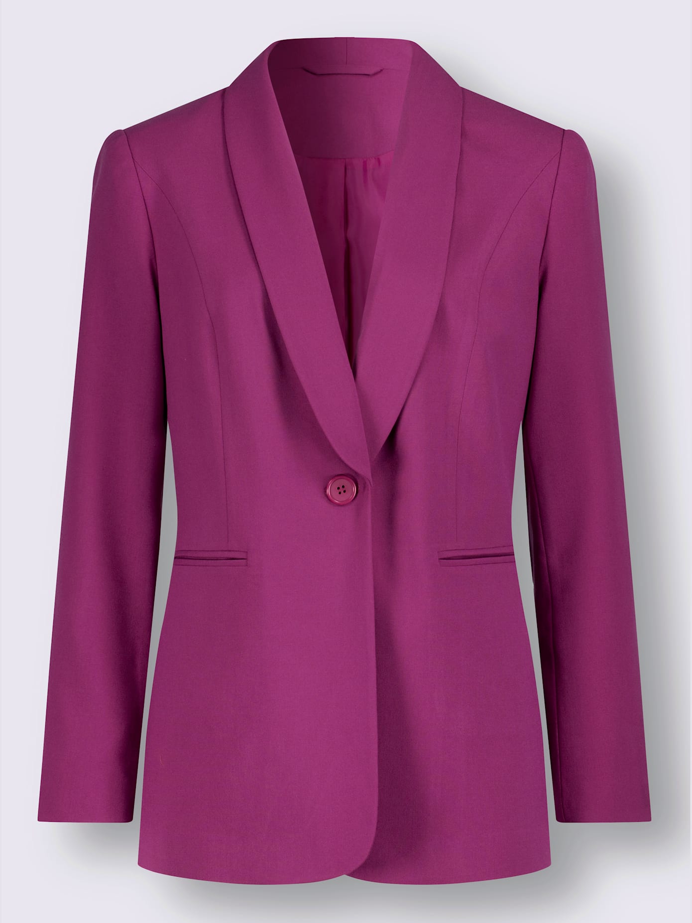 Blazer mélange de matières facile d'entretien
