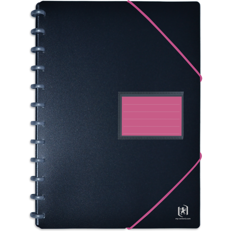 Protège-documents amovible Oxford for student A4 20pochettes zip elastique  assorti