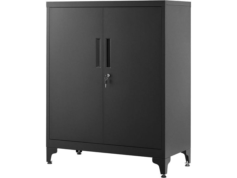 Songmics Aktenschrank 80 x 40 x 90 cm Abschliessbarer Aktenschrank