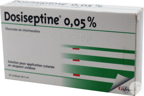 Gifrer Barbezat Dosiseptine 0,05% Solution Pour Application Cutanée Unidoses 20x5ml