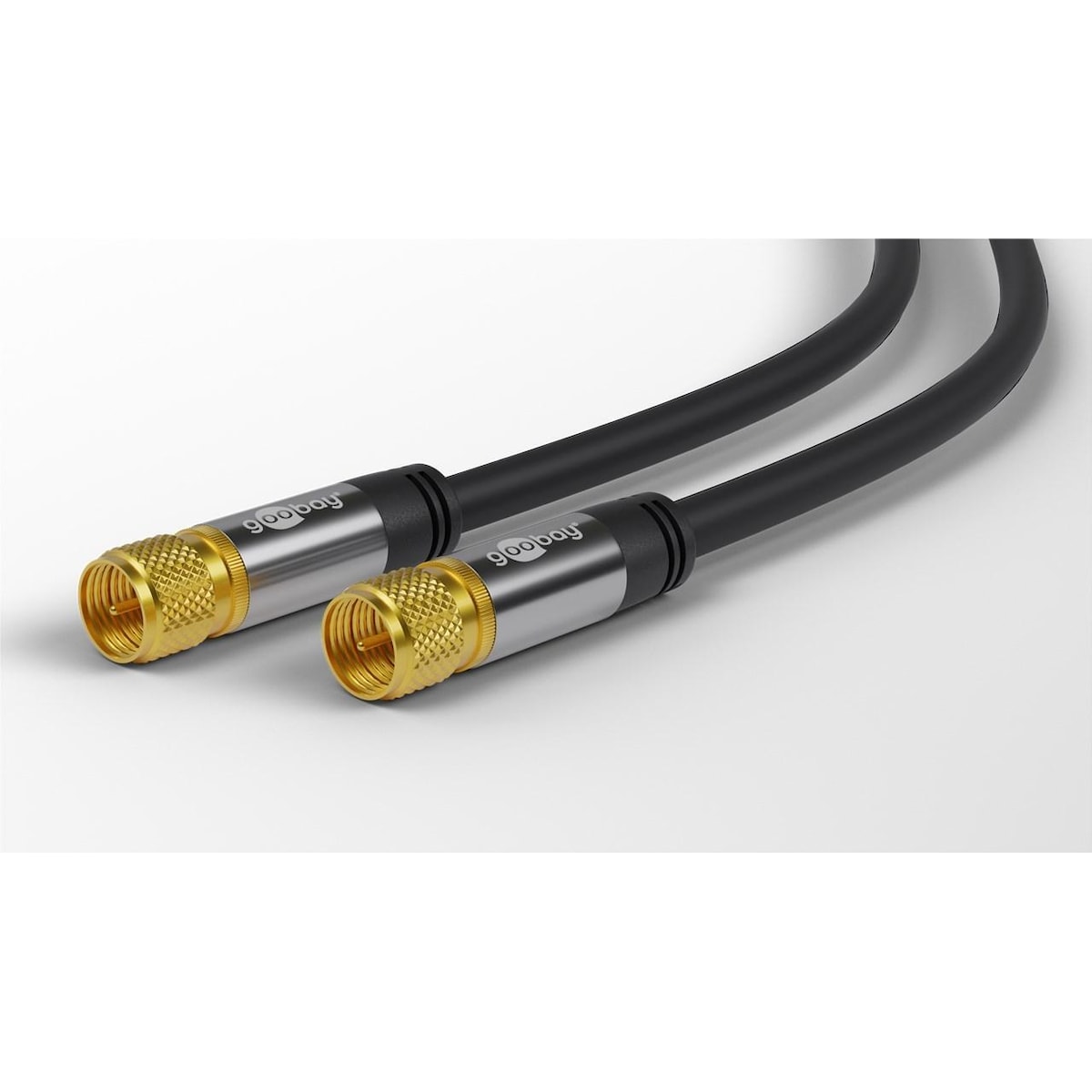 Goobay SAT -antennekabel (135 dB), 4x skjermet