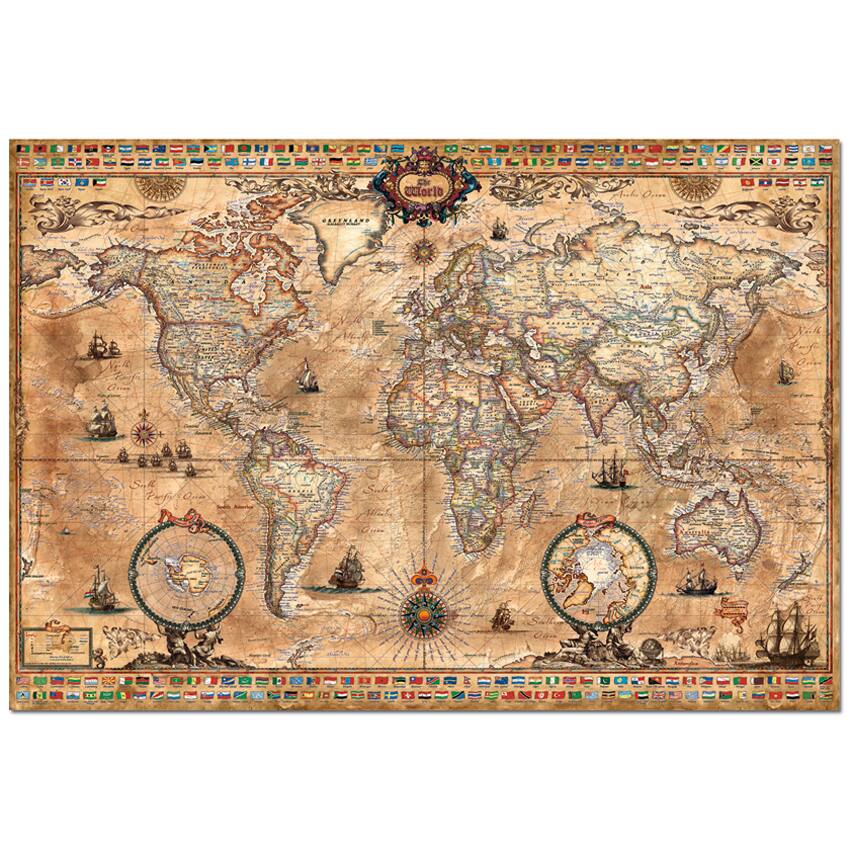 PUZZLE 1000 PIECES MAPPEMONDE