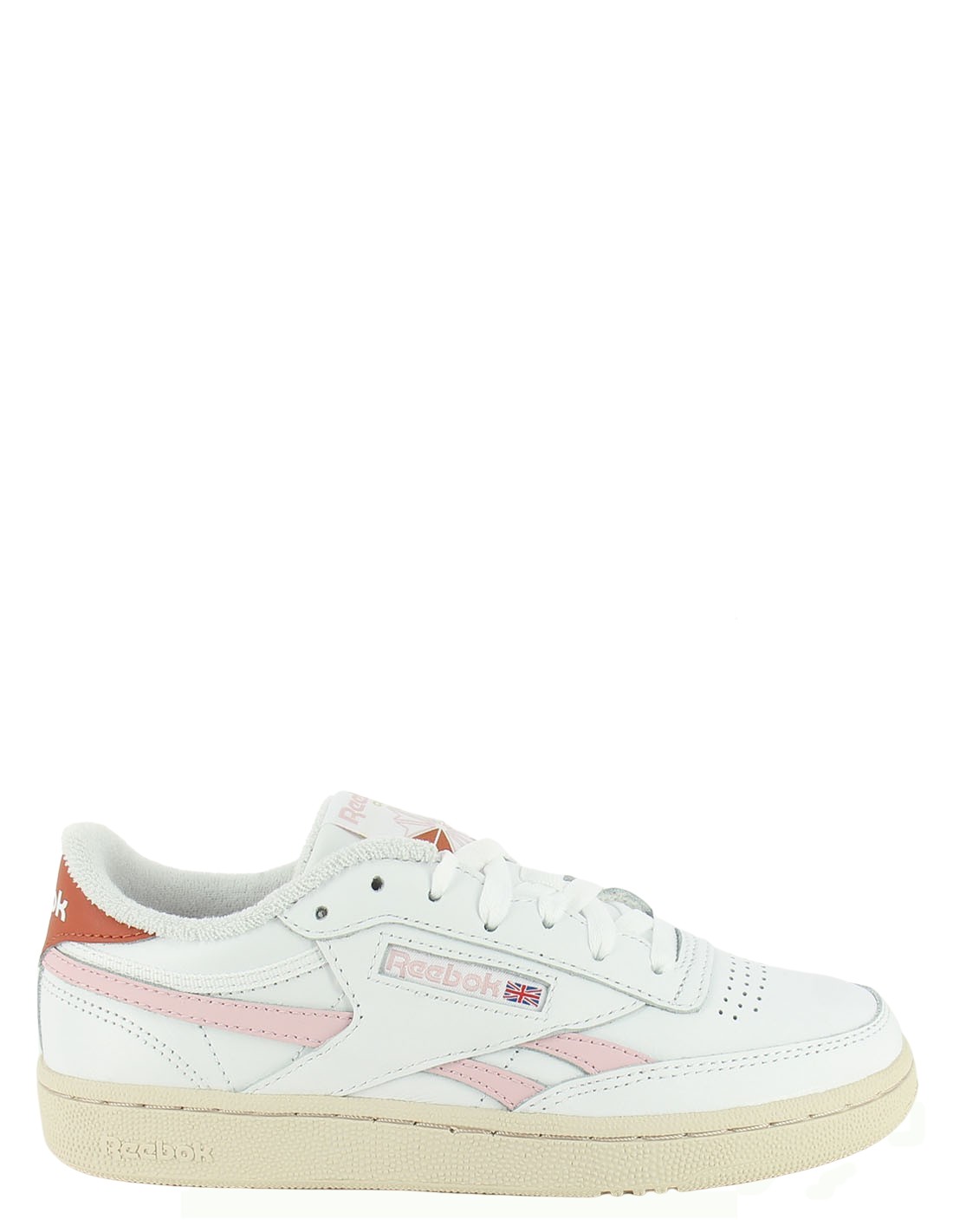 reebok sneakers mixte club c revenge cuir blanc/rose