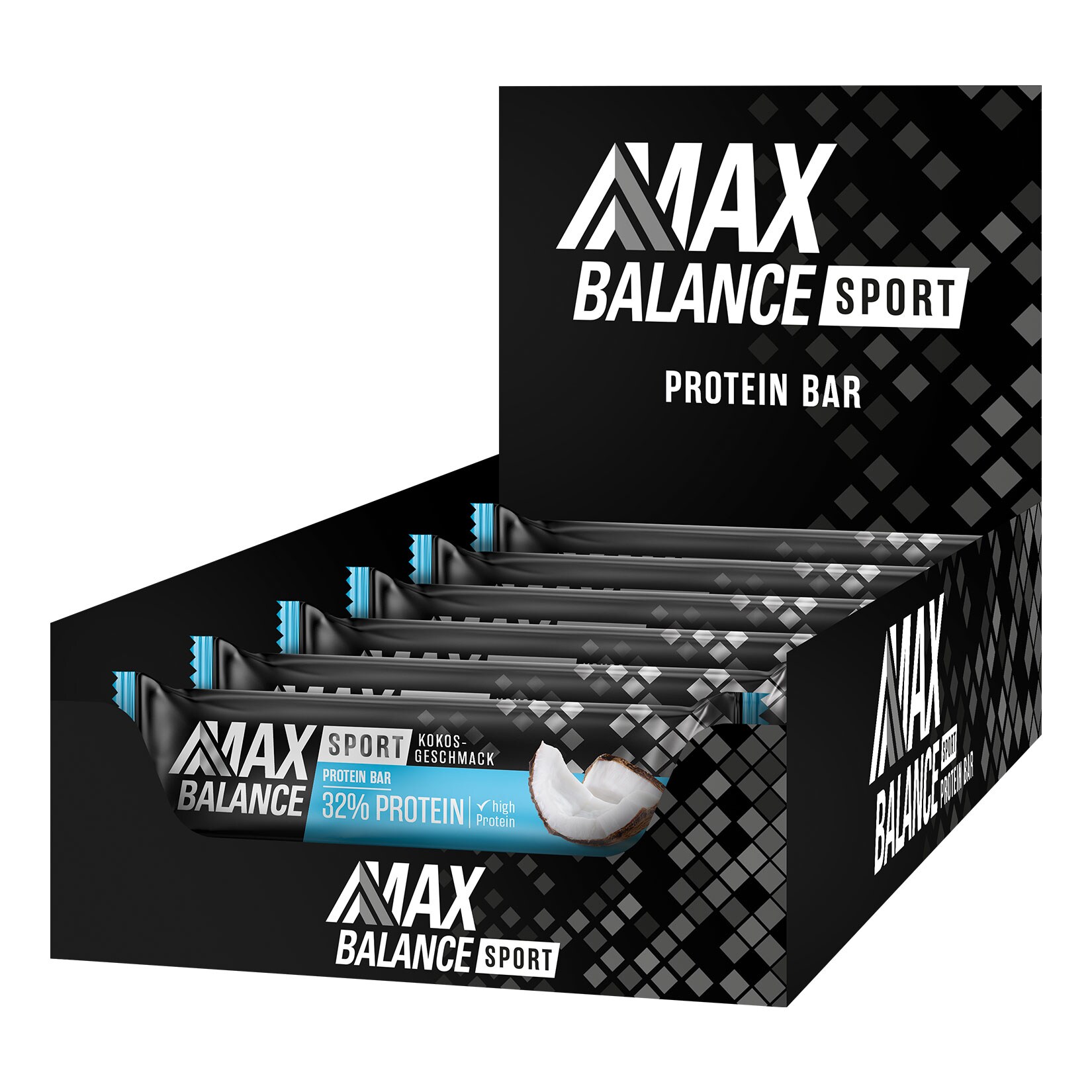 Maxbalance 32% Sport Proteinriegel Kokos 45 g, 12er Pack