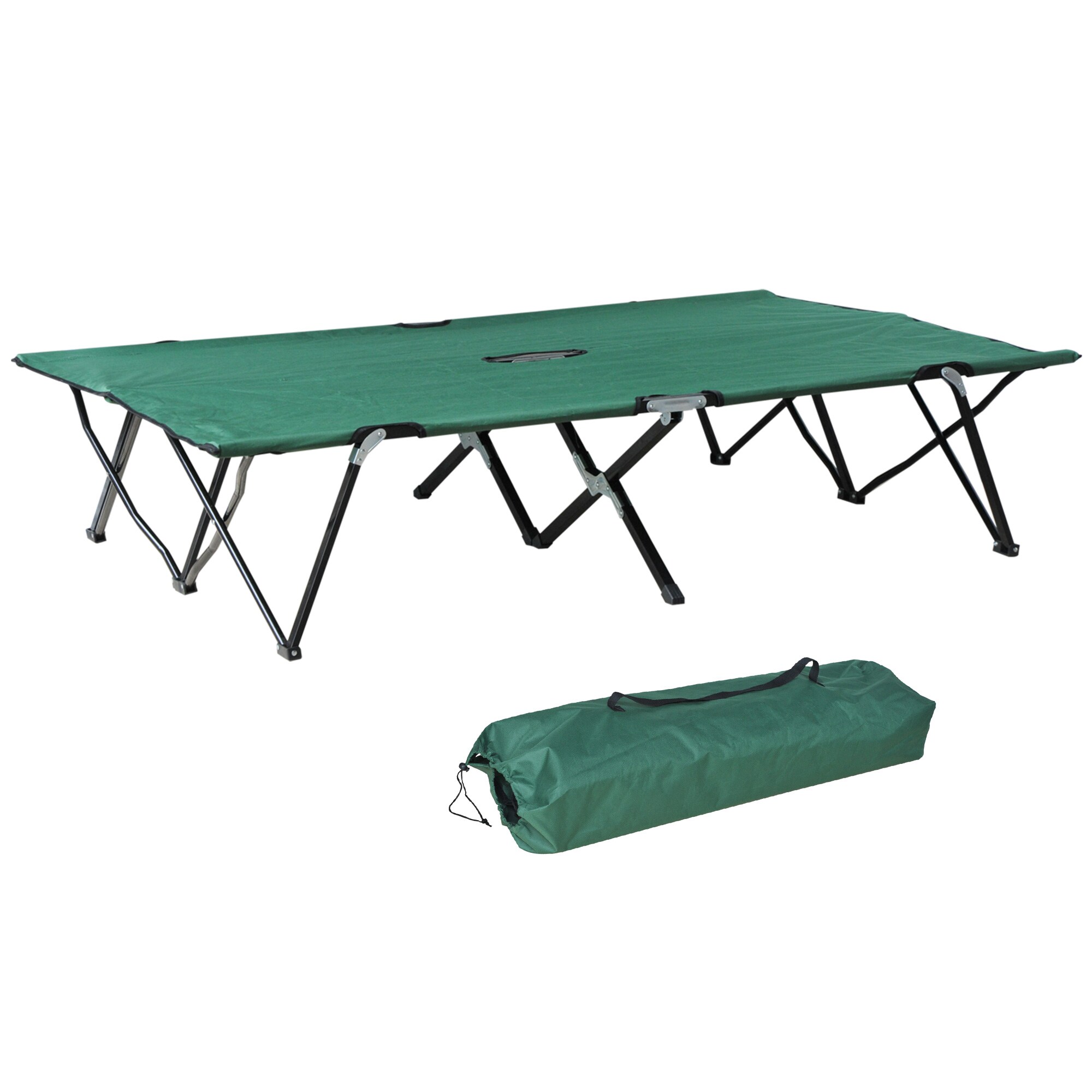 Outsunny Feldbett mit Tragetasche 193L x 125B x 40H cm