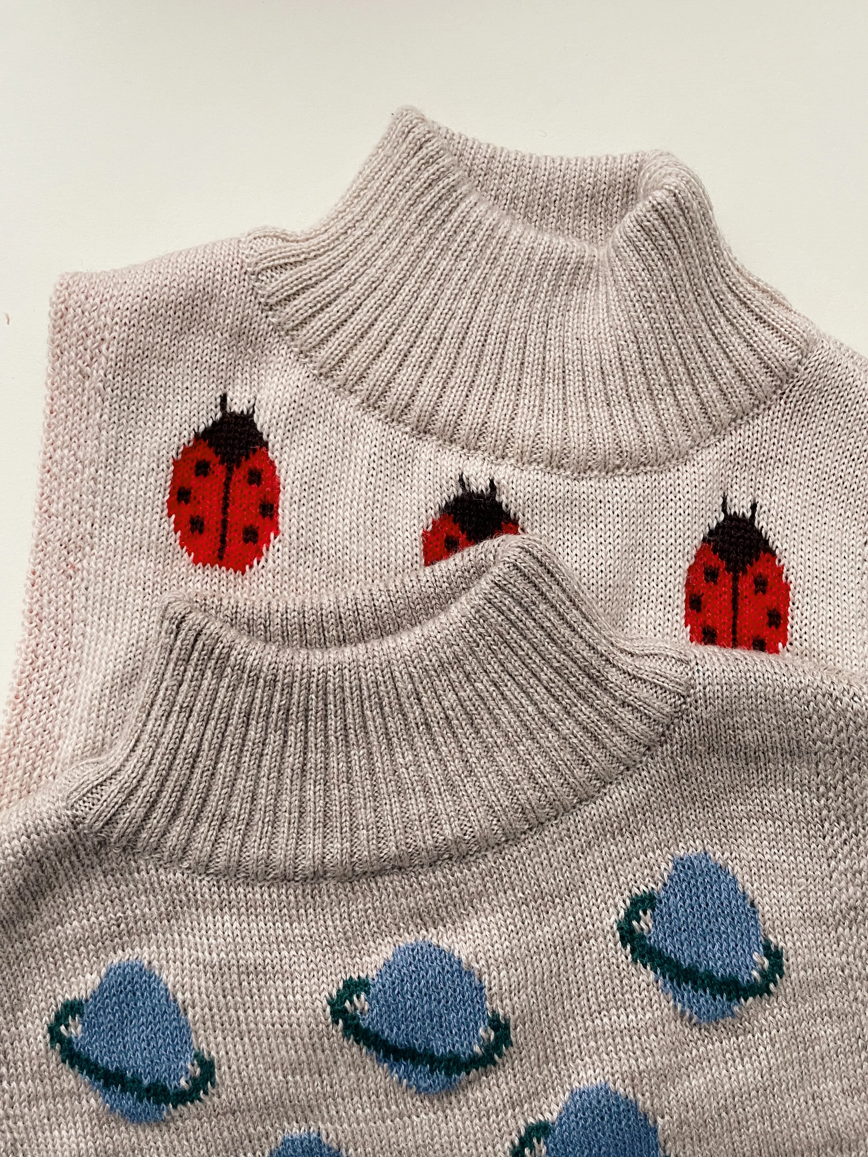 belou strikket halsvarmer - LADYBUG - 5-8Y