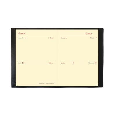 Agenda Mini 2 Days - 2 jours par page - 7 x 10 cm - disponible dans différentes couleurs - Quo Vadis