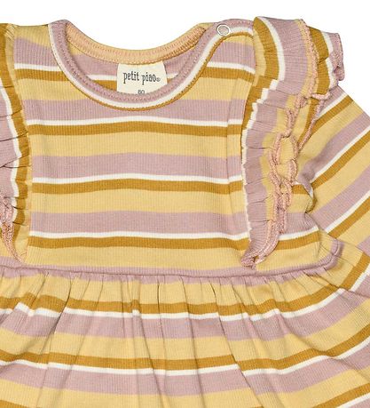 Petit Piao Kleid - Modal - Adobe Rose/Yellow Mais/Mustard Gold