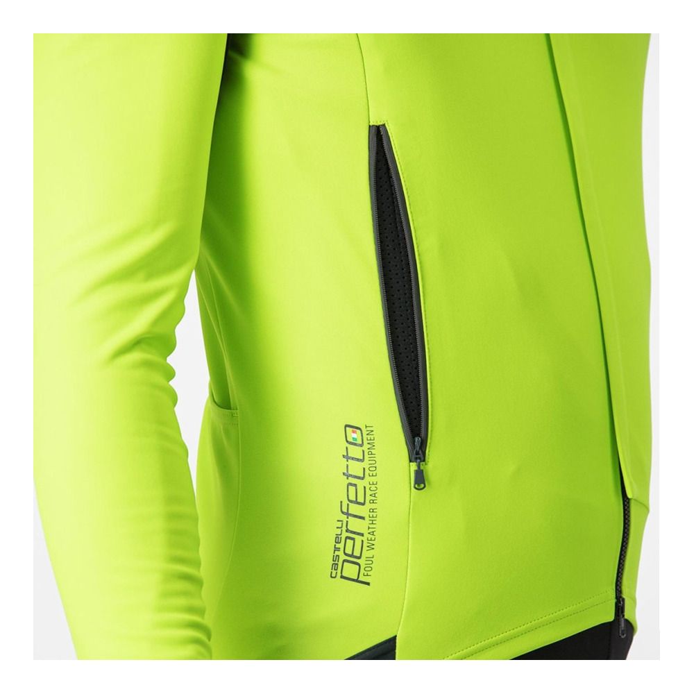 Castelli PERFETTO - Veste Homme electric lime/dark gray