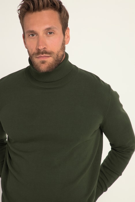 Rollkragenpullover, Feinstrick