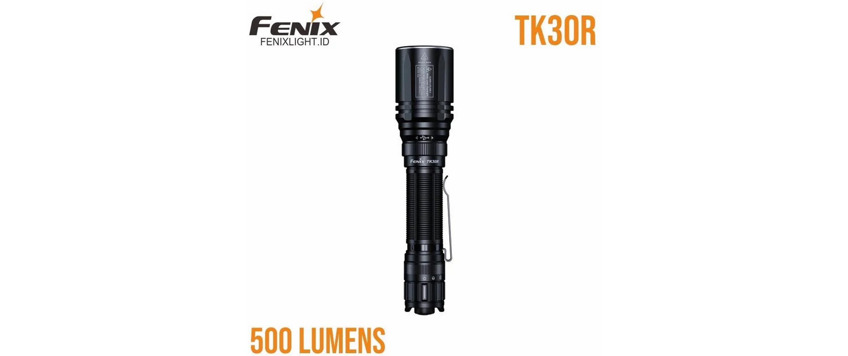 Taschenlampe TK30R<br>Leistungsstarke taktische Laser-Taschenlampe mit 500 lm und 1500 m Reichweite, wiederaufladbar