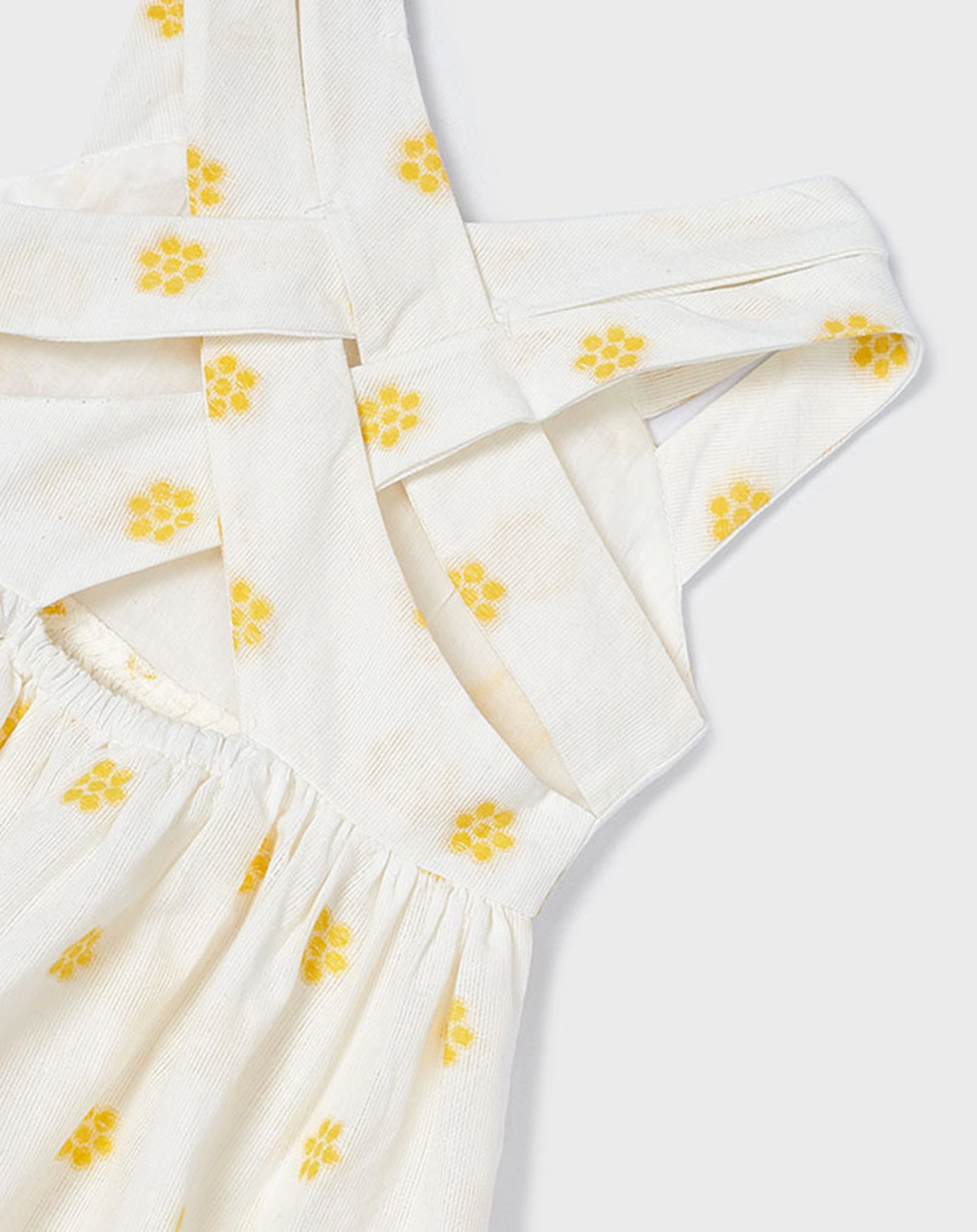 Kleid JAQUARD FLOWERS in creme