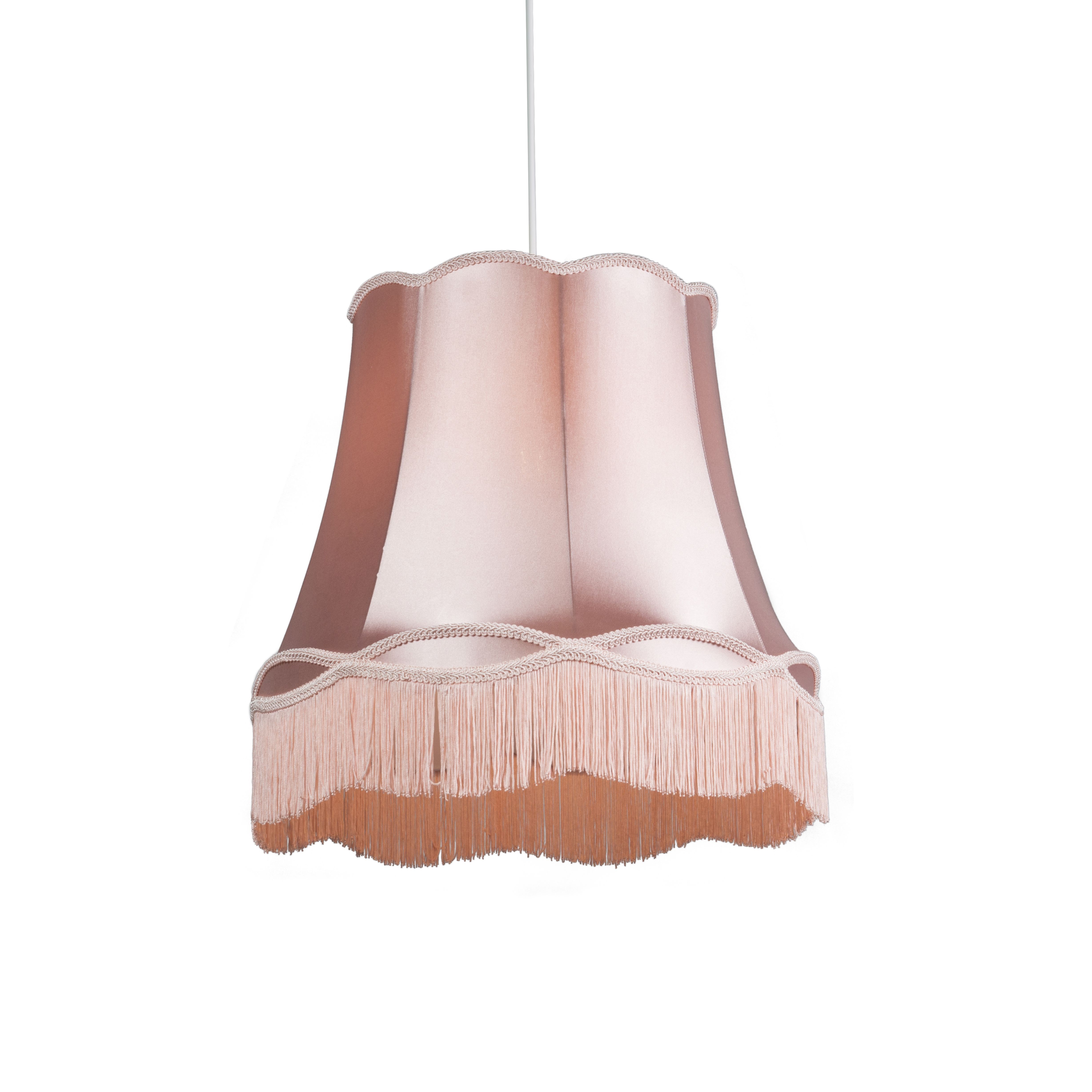 Retro hanglamp roze 45 cm - Granny