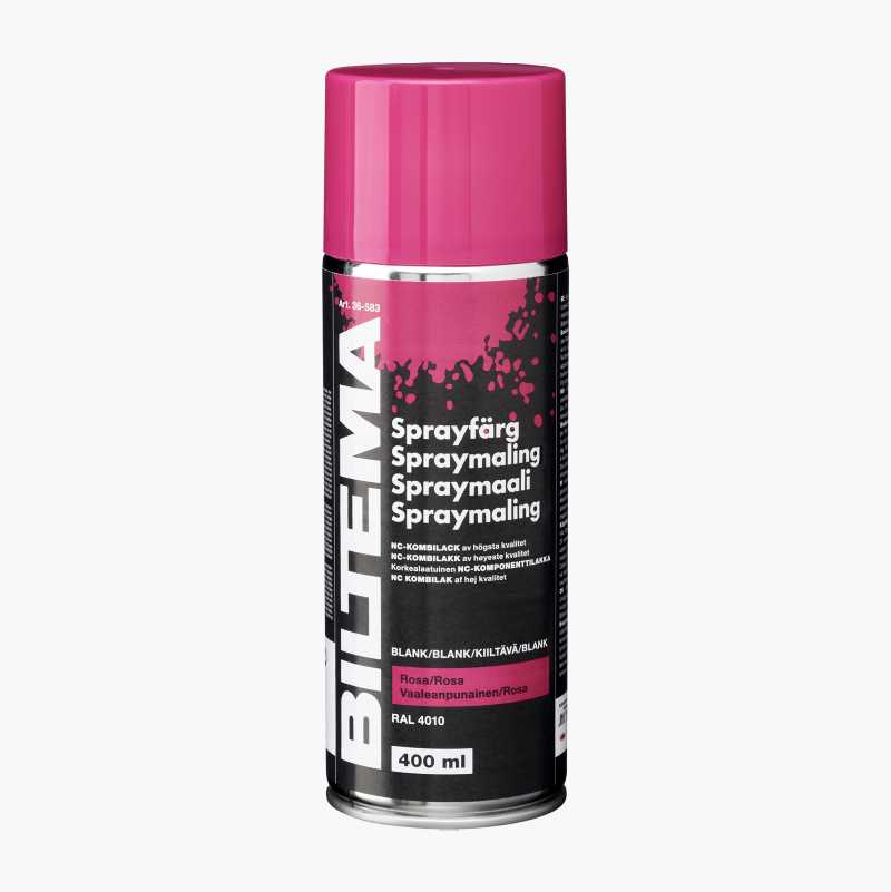 Spraymaling, blank, rosa, 400 ml