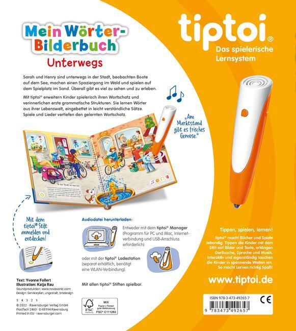Unterwegs / Mein Wörter-Bilderbuch tiptoi® Bd.2