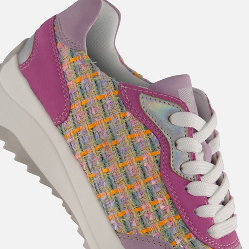 Rieker Evolution Sneakers paars Textiel