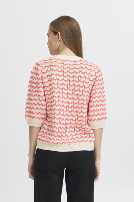 Ichi beige dames vest