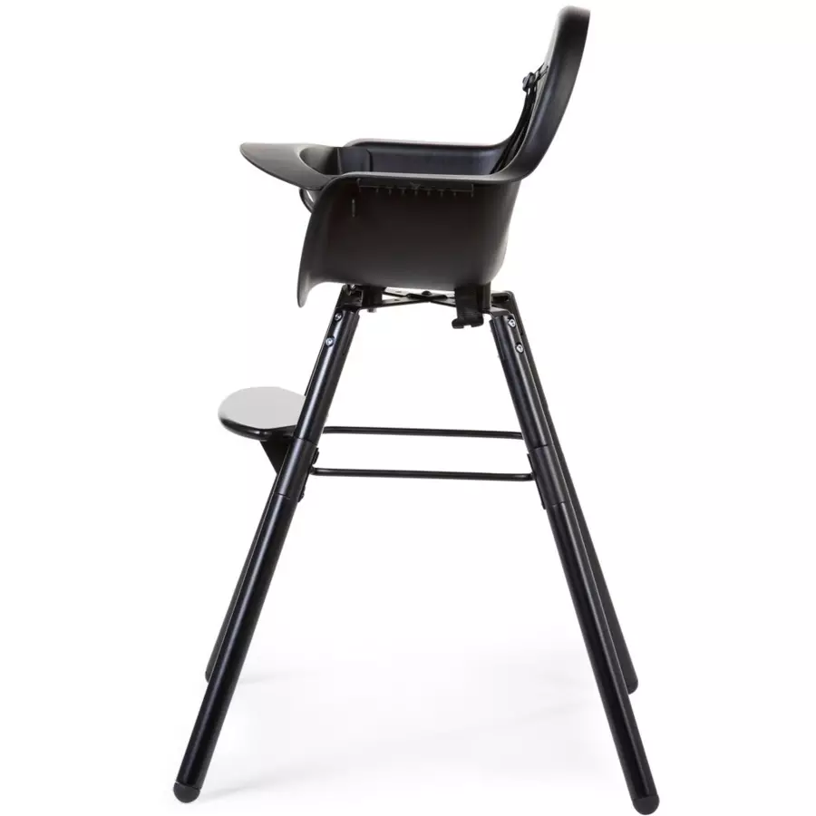 CHILDHOME Hochstuhl Evolu 2 schwarz schwarz 2 in 1 + Ring