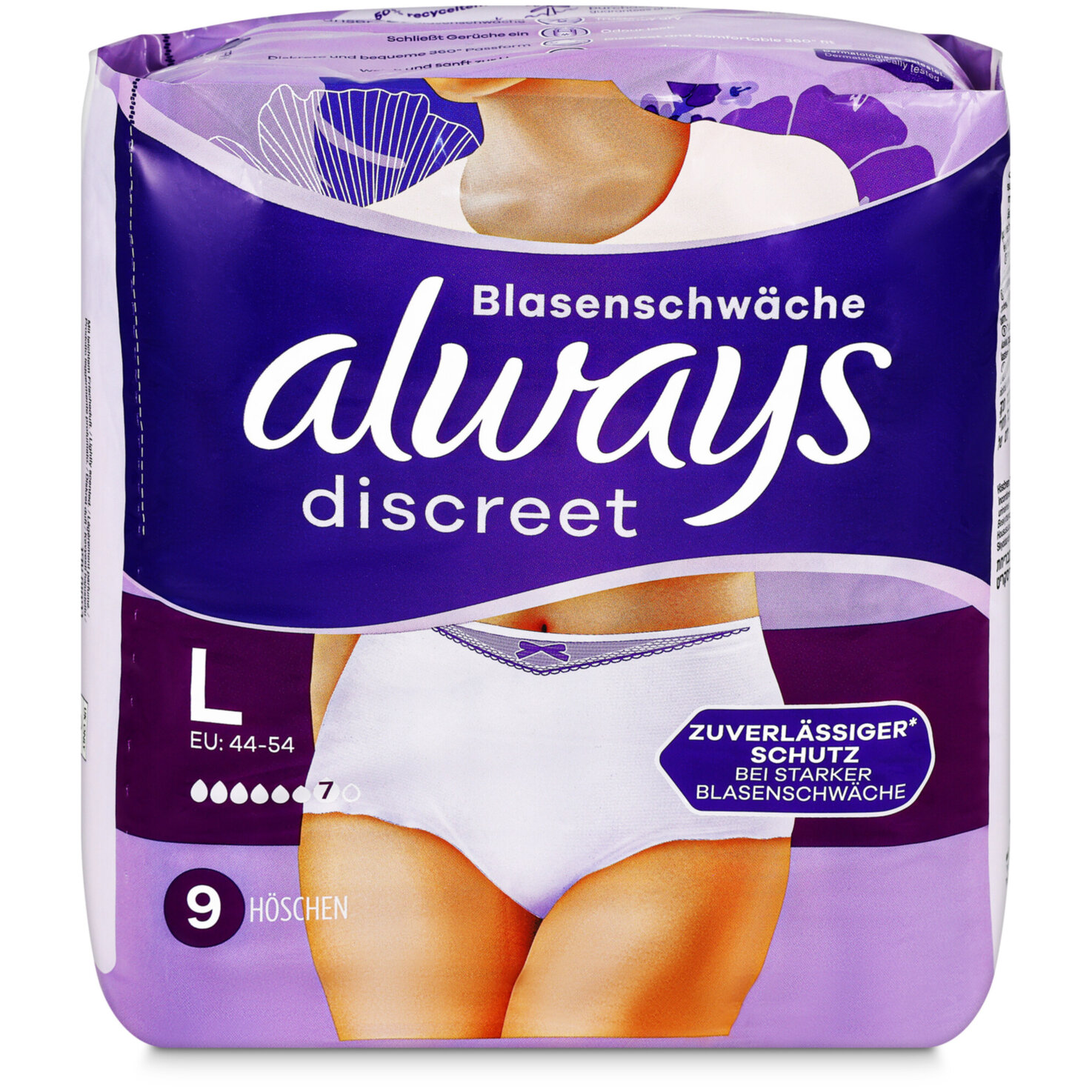 Always Discreet Inkontinenz Pants Plus L 9 Stück
