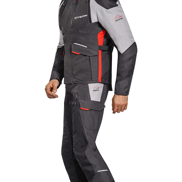Ixon - Veste Balder Noir / Gris / Rouge