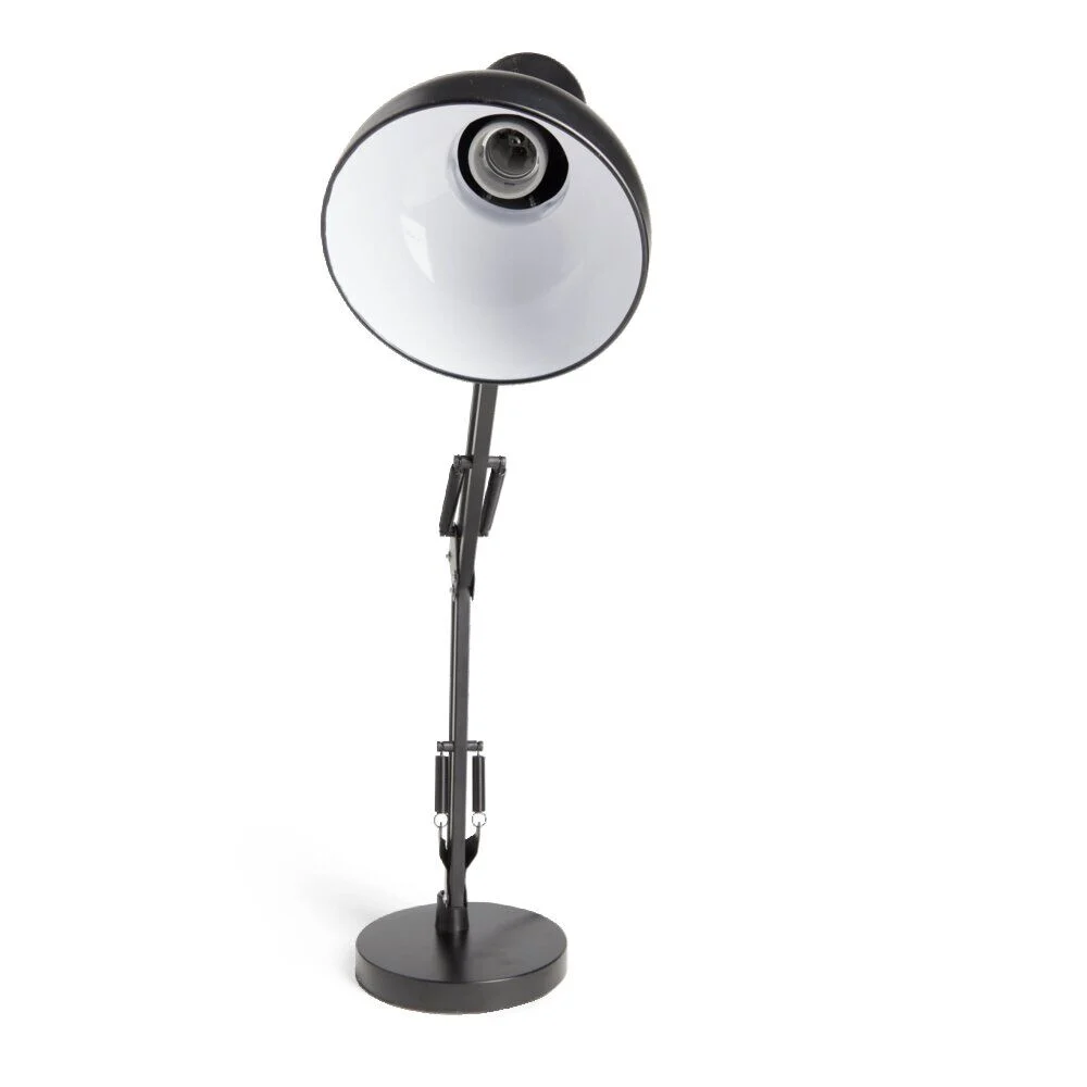 Lampe architecte métal noir H56cm