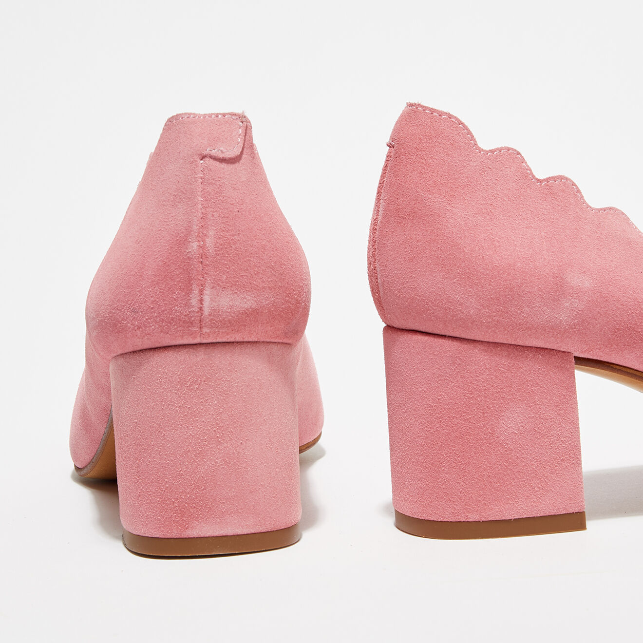 Apologie Trotters en Velours de Cuir Ariana roses