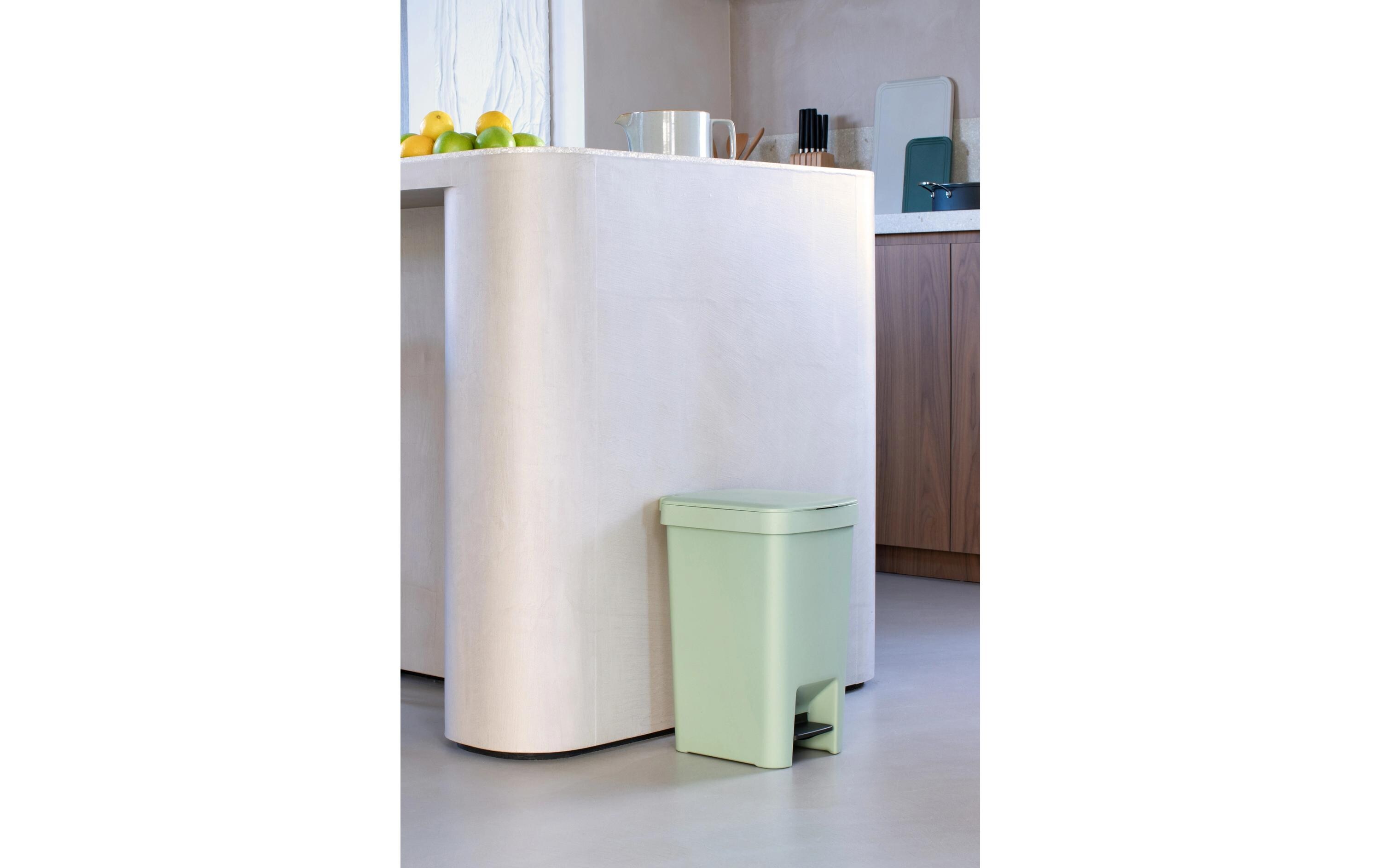 Recyclingbehälter StepUp 16 l, GrünTreteimer für Recycling Materialien