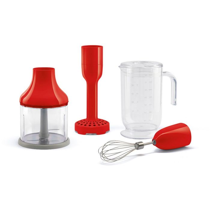 SMEG Stabmixer-Set HBAC11RD Rot