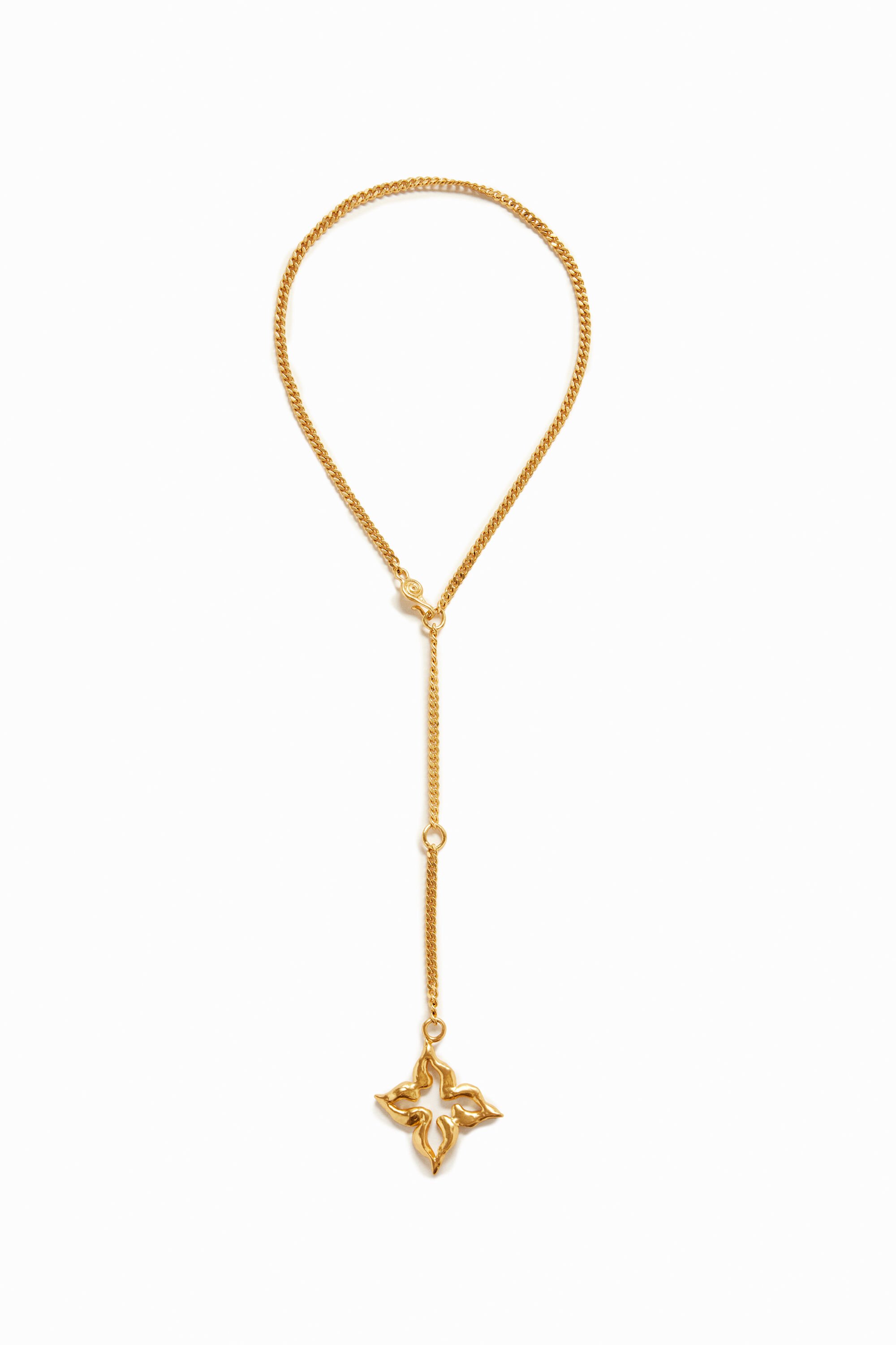 Collier papillon plaqué or Zalio