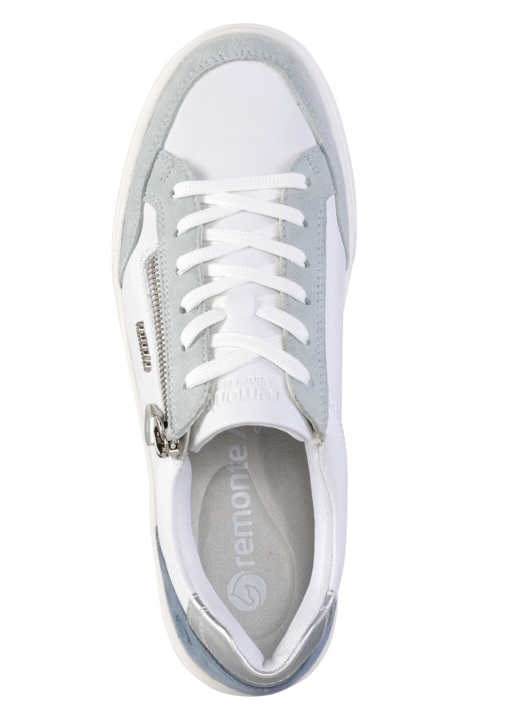 Remonte Sneaker aus Nappa- und Veloursleder mit Metallic-Besatz