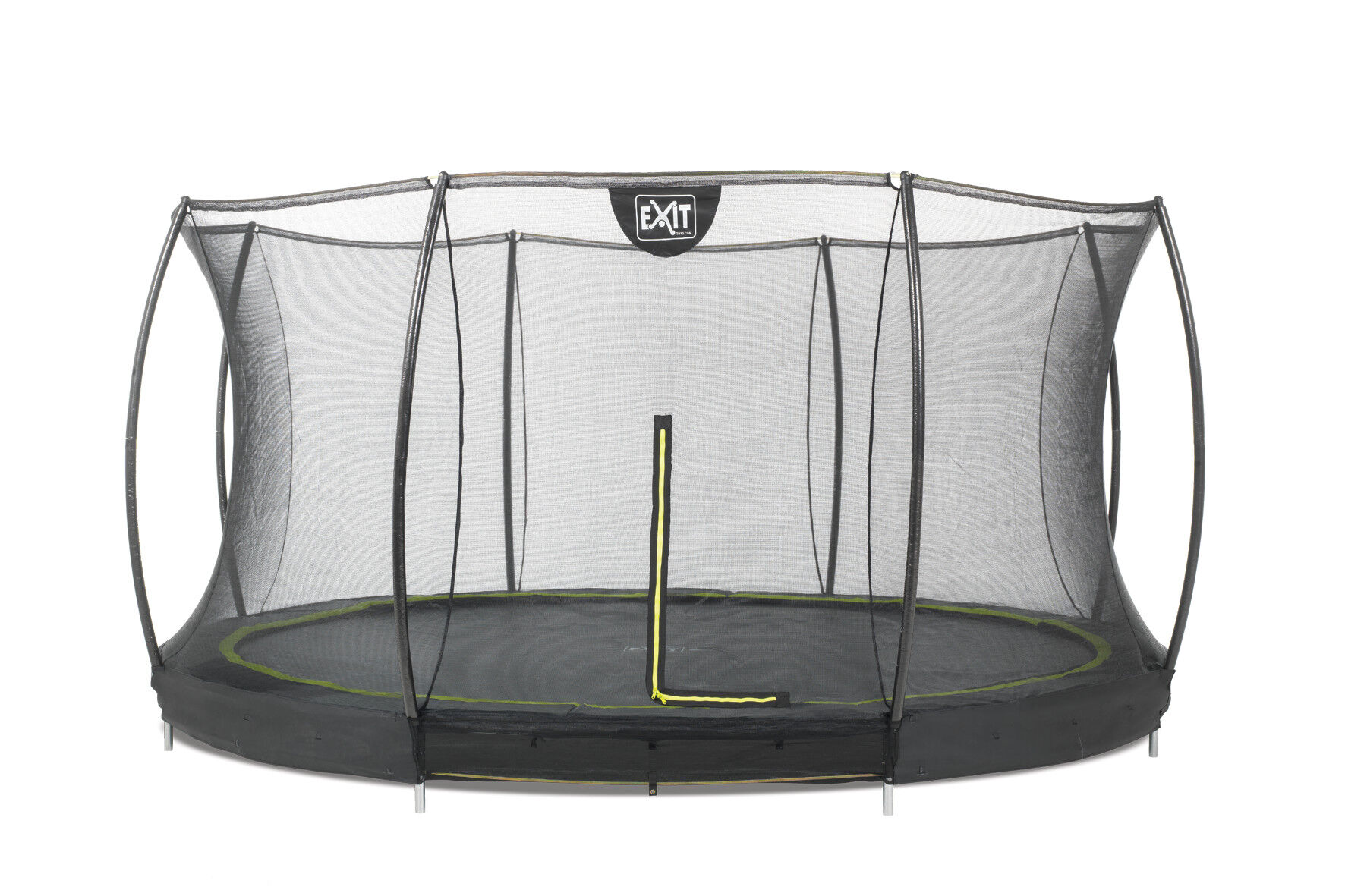 EXIT Silhouette Inground met Net - Trampoline - Zwart - 366 cm
