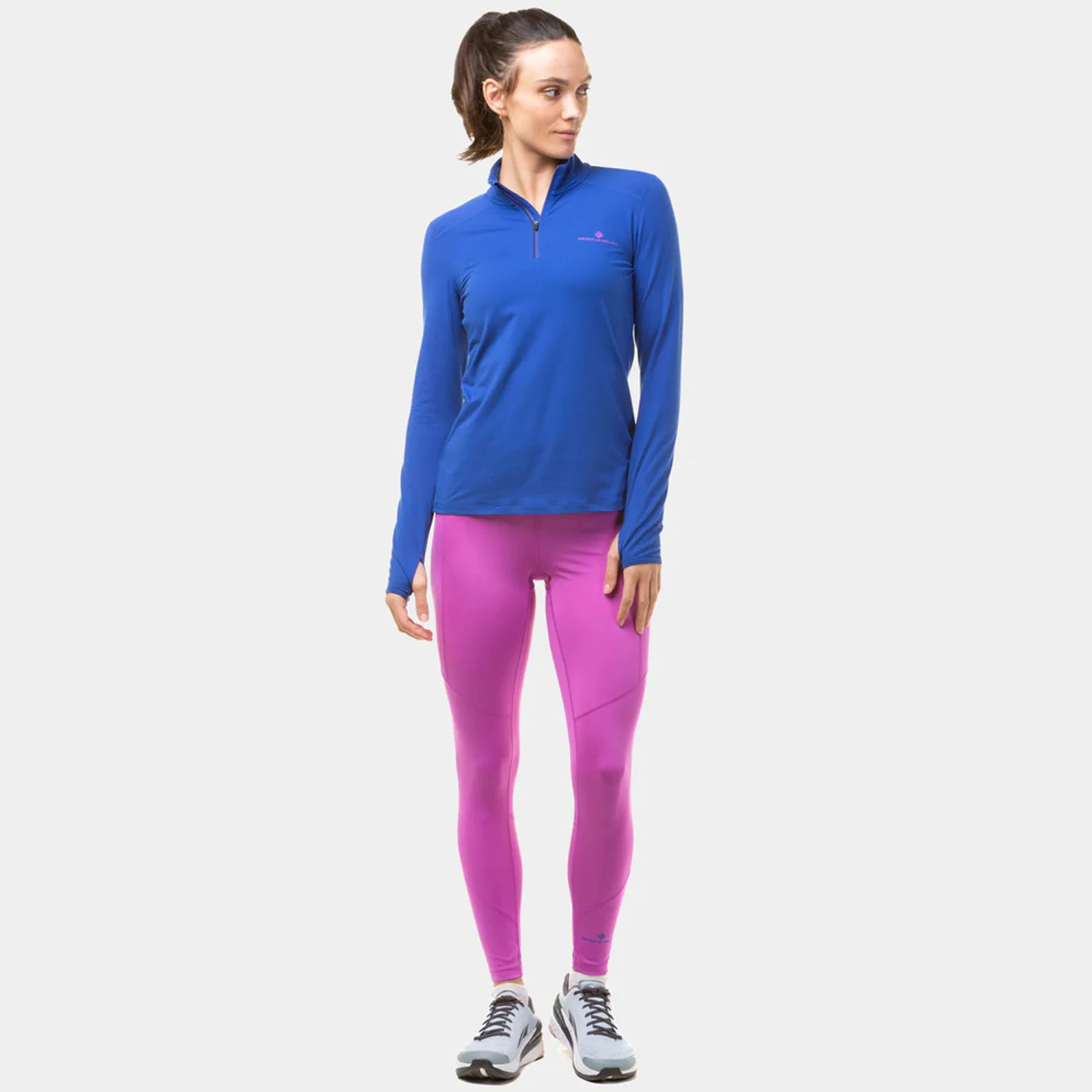 Ronhill Core Thermal 1/2 Zip Maillot De Course Femmes - Bleu