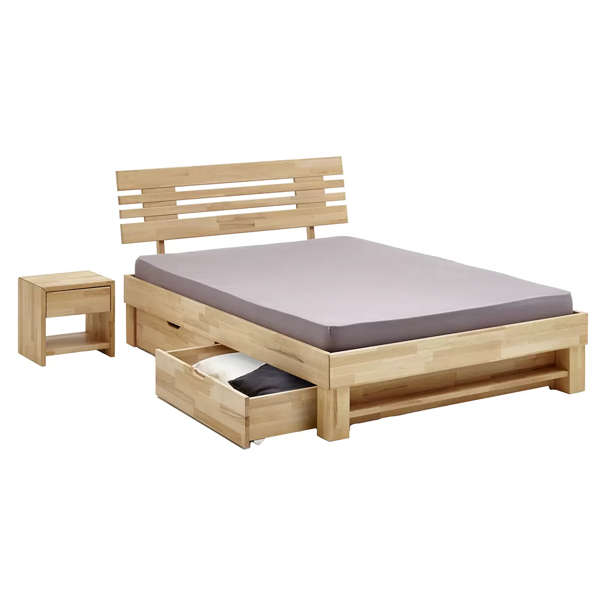 Futonbett Elisabeth 140 x 200 Braun