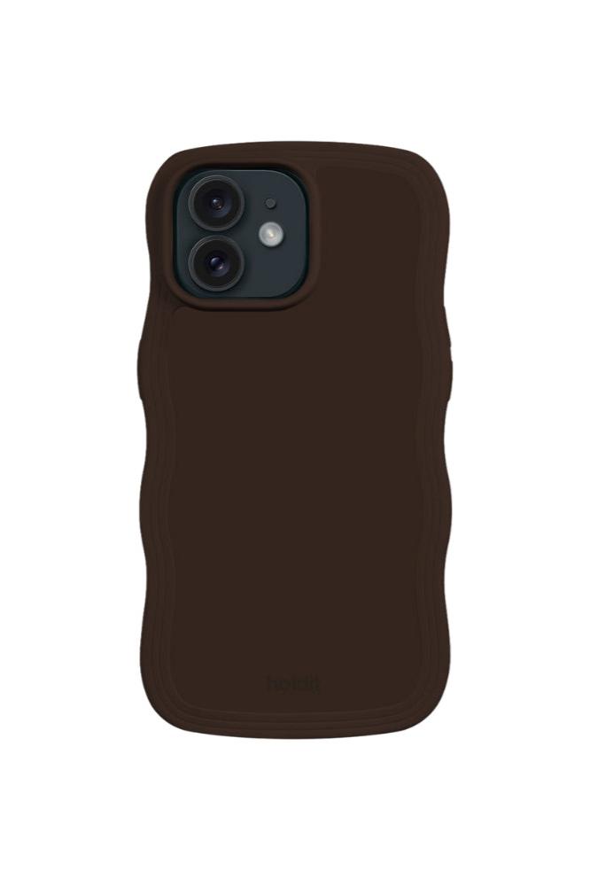 Holdit  Wavy iPhone cover - Chocolate